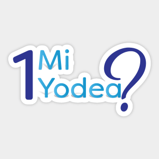 Echad Mi Yodea - Funny Passover Seder Tshirt design Sticker